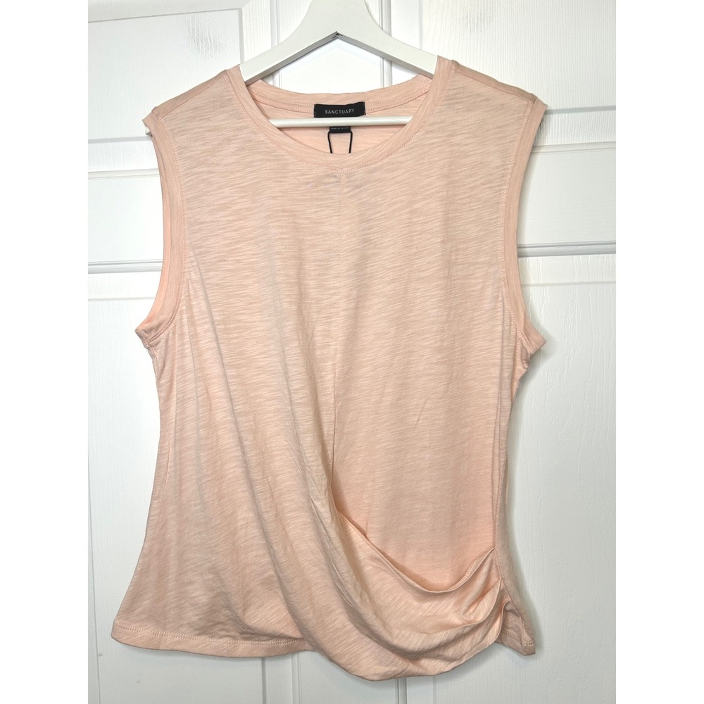 Sanctuary NWT Draped Tank Top XL Earth‎ Pink